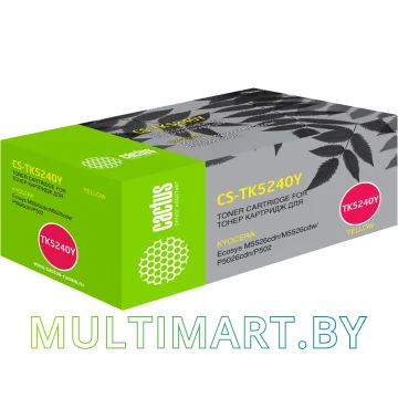 Картридж CACTUS CS-TK5240Y (аналог Kyocera TK-5240Y)